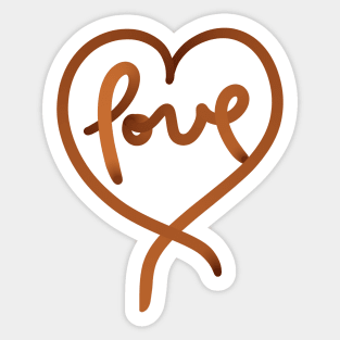 Chocolate love Sticker